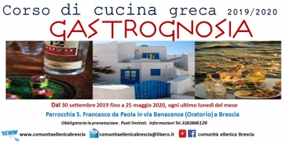 corso di cucina 2019/2020