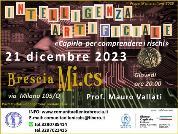 2023 "Intelligenza artificiale: capirla per comprendere i rischi"