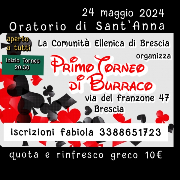 2024 Torneo di Burraco - rinfresco greco