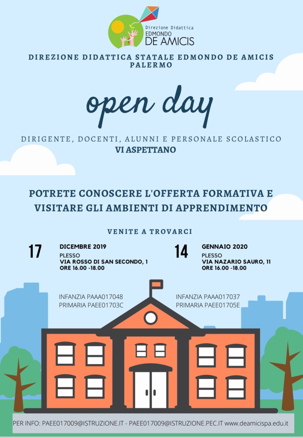 Locandina Open day 2019.20